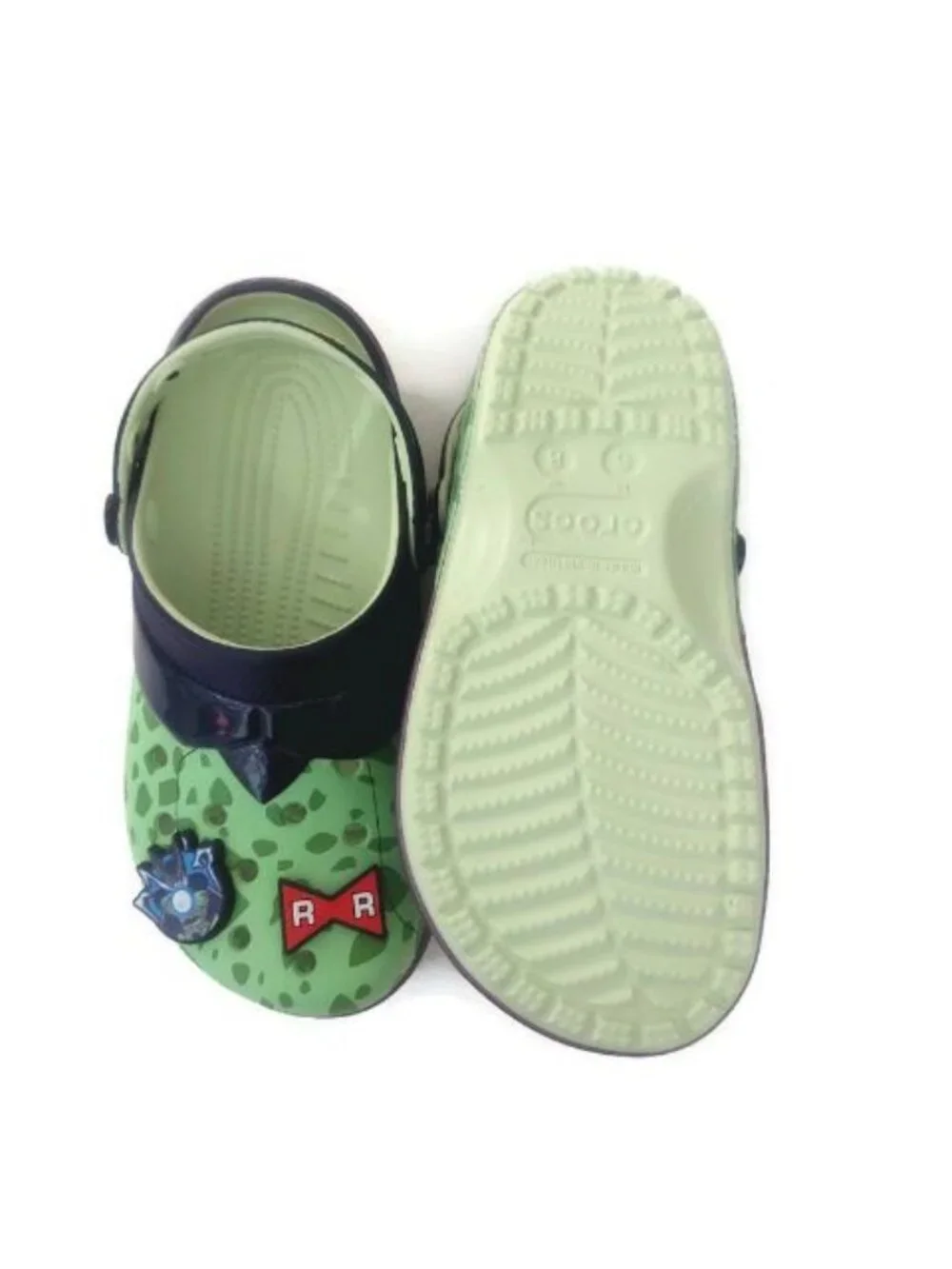 CROCS Dragon Ball Z Cell Classic Clog Mens 6 Womens 8 Sandals Croslite Green NWT